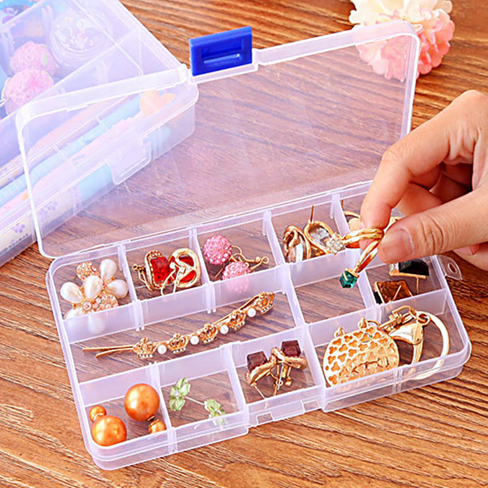 Mairbeon 10/15/24 Grids Jewelry Box Wear-resistant Space-saving