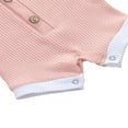 thumbnail image 5 of PENGXIANG Baby Knitted Romper Short Sleeve O-neck Button Up Jumpsuit, 5 of 5