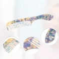 thumbnail image 6 of Unique Bargains 1 Pcs Women Handheld Wide Tooth Comb for Curly Thick Wavy Straight Hair Purple, 6 of 6