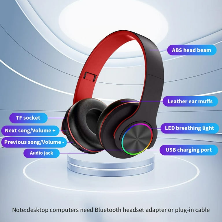 Wireless Headphones For Computer Headset Without Mic Gaming