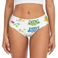 thumbnail image 3 of Women's Underwear Clipart with Cute Owls Hipster Panties Underwear for women, Medium, 3 of 9