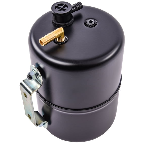 JEGS Vacuum Reserve Canister, 5x7 in, Steel, Black