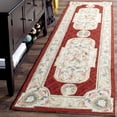 thumbnail image 3 of SAFAVIEH Easy Care Tanisha Floral Area Rug, Ivory/Red, 6' x 6' Round, 3 of 10