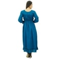 thumbnail image 6 of Bimba Women's Cotton Smocked Waist Long Casual Maxi Dress, 6 of 7