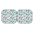 thumbnail image 5 of Lsque Block Dinosaur 2 PCS Windshield Sun Shade | CarFoldable Window Covers | Car Accessories Reflect UV for Universal Cars SUV Truck | Large, 5 of 7