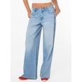 thumbnail image 3 of Celebrity Pink Women's and Women's Plus Slouchy Wide Leg Jean with Back Buckle, Sizes 1-24, 3 of 7
