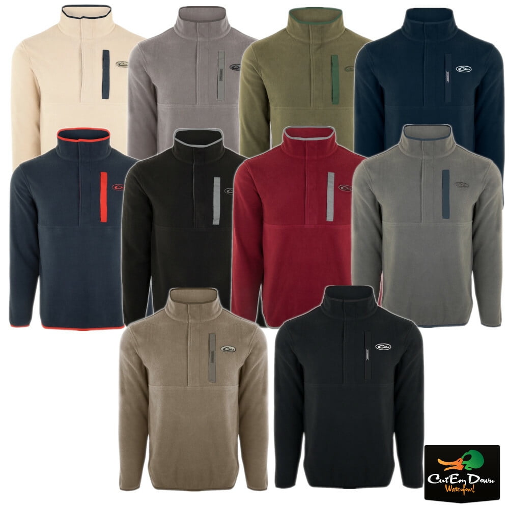 drake camp fleece pullover
