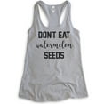 thumbnail image 1 of Don't Eat Watermelon Seeds Tank Top, Ladies Racerback Tank Top, Cute Pregnancy Tank, New Mom Tank, Heather Gray, Small, 1 of 3