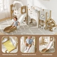 thumbnail image 6 of XJD 12 in 1 Toddler Slide and Swing Set - Baby Slide for Toddlers 1-3, Indoor Outdoor Toddler Playset Playground, Coffee, 6 of 15