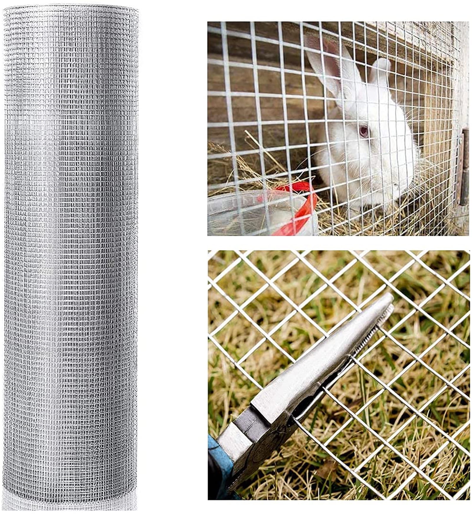 Costway 48''x 50' 1/4 Inch Hardware Cloth Galvanized Chicken Wire Welded Fence  Mesh Roll : Target