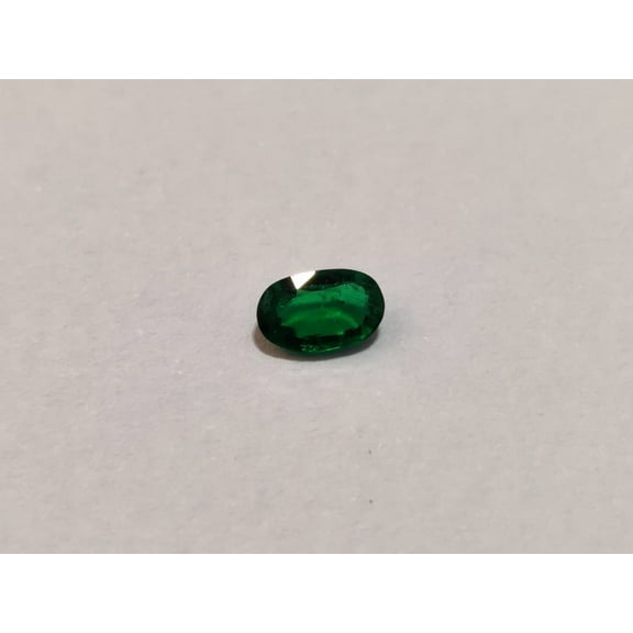 0.35Ct 100% Natural Green Zambian Emeralds 6x4x3mm Oval Cut Loose Gemstone