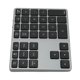 thumbnail image 1 of Número de Almohadilla, 35 Teclas Conexión Fácil de Aleació de aluminio Interruptor de Tijera de Teclado Inalámbrico para escritorio, 1 of 7