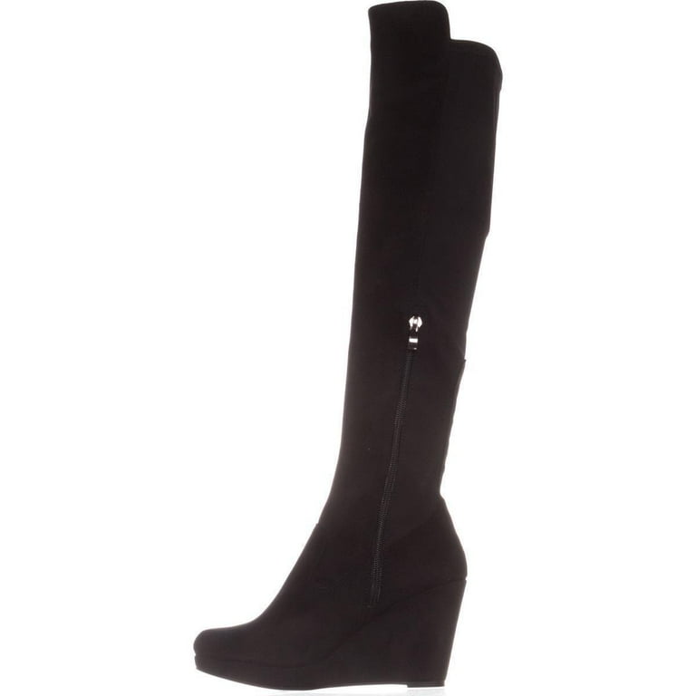 Chinese laundry over the knee wedge boots best sale