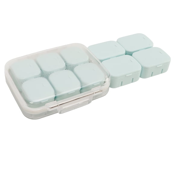 Caja de medicina portátil, 10PCS Estuche de medicina diaria Estuche de medicina de viaje Organizador de medicina Aspecto llamativo