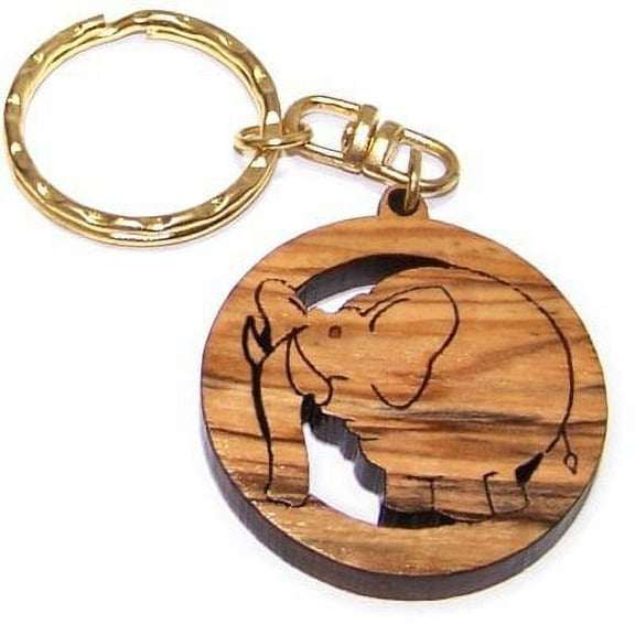 Elephant Olive wood Keys Chain (3.8cm cm or 1.5")
