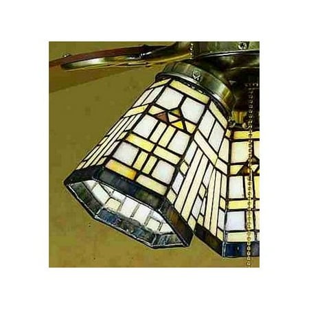 Meyda Tiffany 27461 Stained Glass / Tiffany Fan Light Kit Glassware