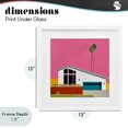 thumbnail image 4 of Stupell Industries Modern Pink Sunkissed Suburbia White Framed Print Under Glass, 13 x 13, by Jan Weiss, 4 of 8