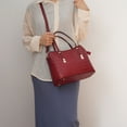 thumbnail image 4 of MKF Collection Aurelia Women's Tote Bag, Crocodile Vegan Leather Handbag Purse by Mia K - Wine, 4 of 7