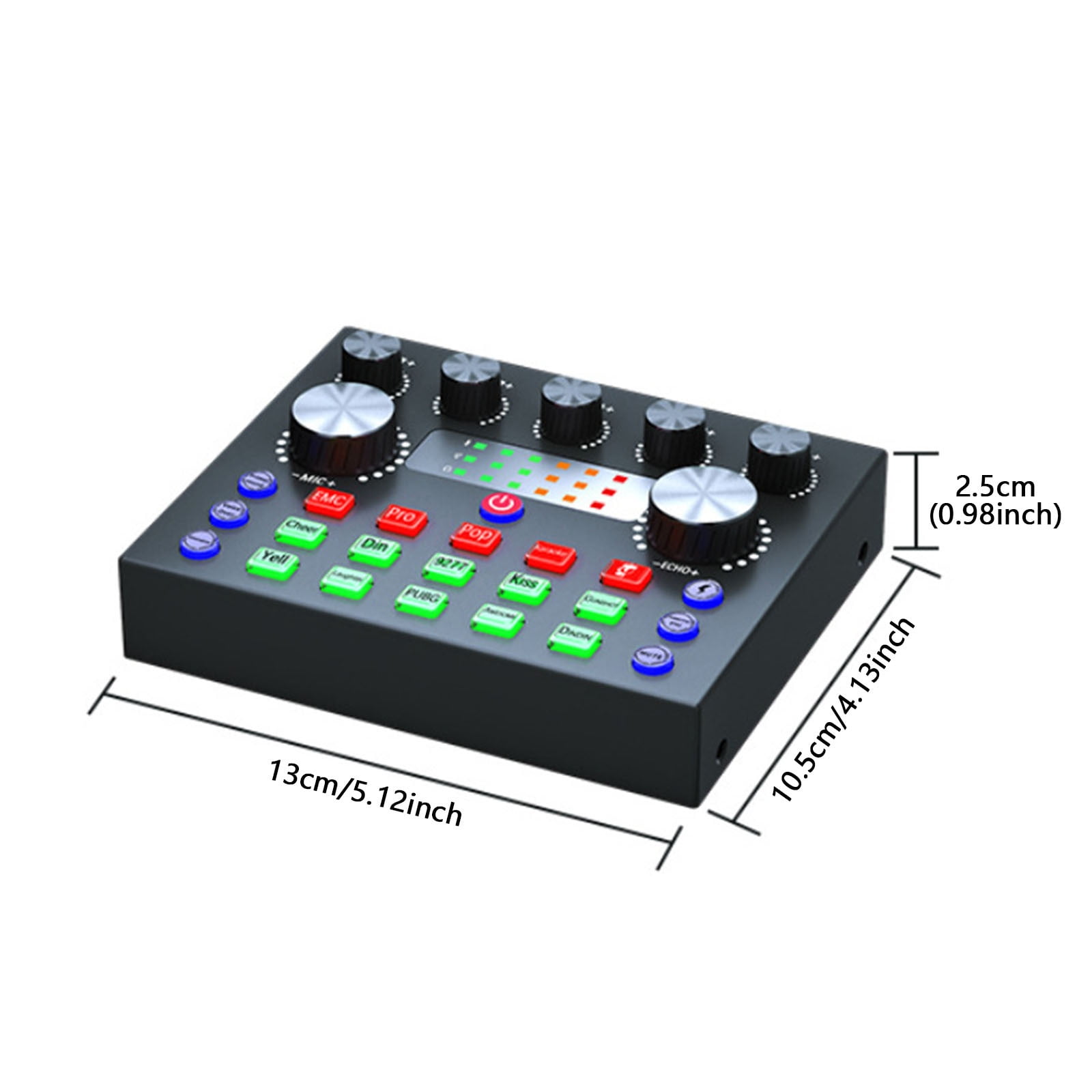 Live Sound Card with Dj Mixer Effects,Live Sound Card with Dj Mixer Effects & Voice Changer,Live Sound Card Audio Mixer,16 Special Effects Sounds for Streaming/Podcasting/Gaming