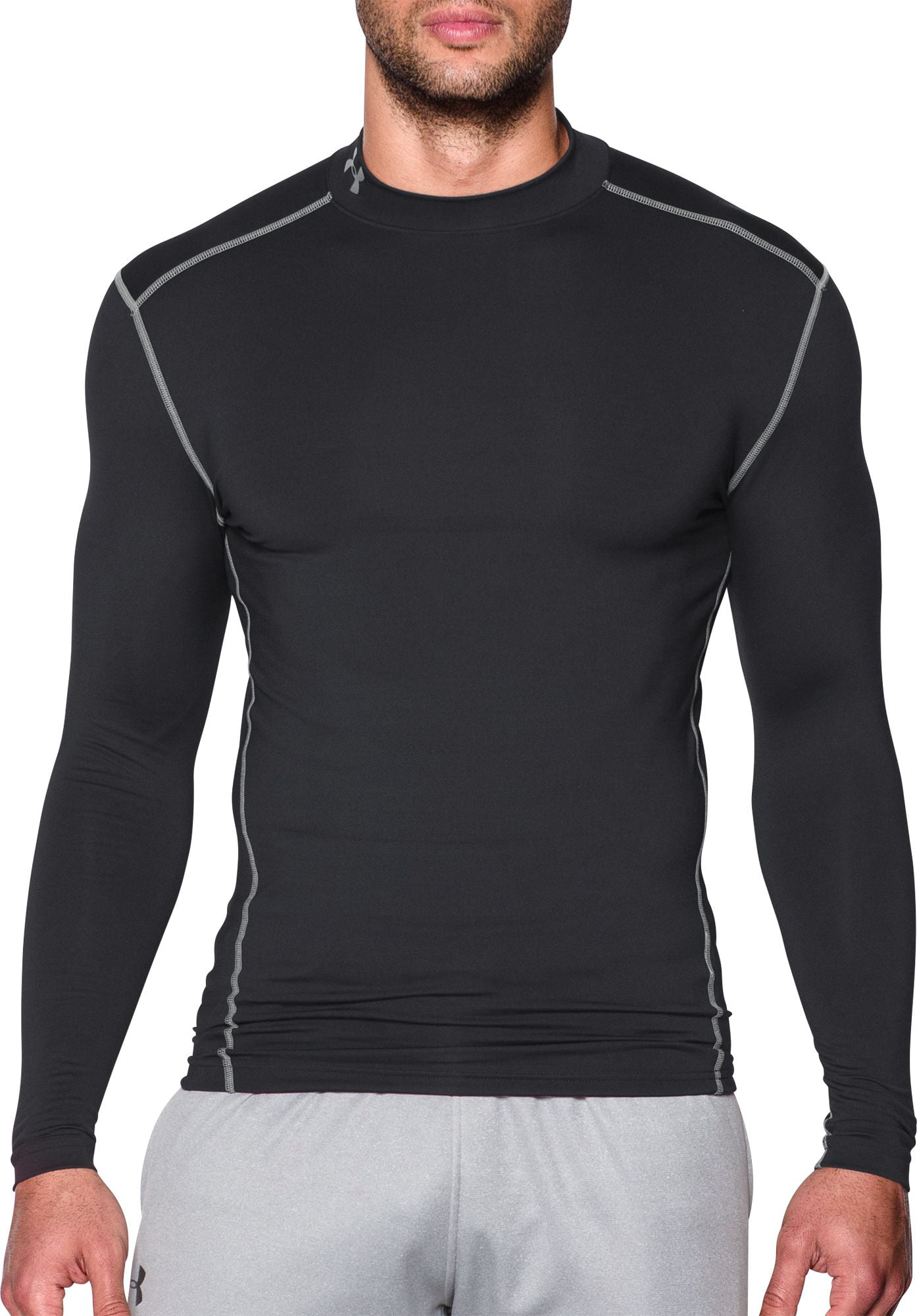 Under Armour Men's ColdGear Armour Compression Mock Long-Sleeve T-Shirt  Black (001)/Steel 3X-Large Tall 