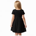 thumbnail image 3 of NOLDARES Girls Dresses Summer Short Sleeve Clothes School Outfits for Kids 2-12 Years(Black,9-10 Years), 3 of 9