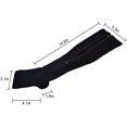 thumbnail image 2 of Zipper YOYO , YOYO Open Toe YOYO Calf Leg Support Hose Stocking, 2 of 8
