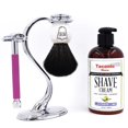 thumbnail image 1 of PARKER & TACONIC 29L-LAV Ensemble de Rasage pour Femmes avec SAFETY RAZOR, Brosse à Raser, Support et Crème, 1 of 5