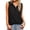 Black, variant on MESSUEN Sleeveless Tops Loose Tank Tops V-neck Raglan Sleeveless Button Down Shirts Casual Work Blouses Solid Loose V Neck Tank Tops Women's Casual Tops Womens Blouses Summer Army Green L