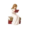 thumbnail image 2 of Study Decor,4.92In Reading Book Resin Statue Elegant Contemplative Design Smooth Matte Texture Oxidation Resistant,Peaceful Decor for Home Living Room Bookshelf Desk Teacher Student Gift Decor, 2 of 6
