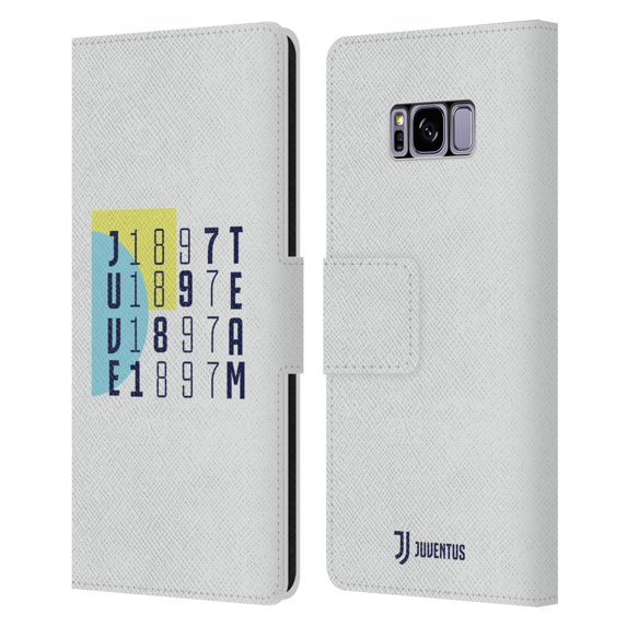 Head Case Designs Officially Licensed Juventus Football Club Colour Blocking Grey 1897 Leather Book Wallet Case Cover Compatible With Samsung Samsung Galaxy S8
