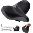 thumbnail image 1 of Sillín de bicicleta ancho, asiento de bicicleta impermeable, asiento acolchado con cojín suave, asiento de bicicleta cómodo de ajuste universal Xemadio CJWUS-1199, 1 of 7