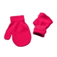 thumbnail image 5 of Zwiiyzr Multicolor Knit Mittens Gloves Toddler Kids Winter Warm Gloves for Boys and Girls Knit Fingerless Gloves Hot Pink, 5 of 8