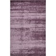 thumbnail image 1 of Unique Loom Del Mar Collection Contemporary Transitional Area Rug, 5' x 8', Violet/Eggplant Purple, 1 of 2