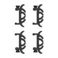 thumbnail image 1 of Bow Limb Dampeners, Easy Install 4pcs Compound Bow Limb Dampener  for Outdoor, 1 of 7