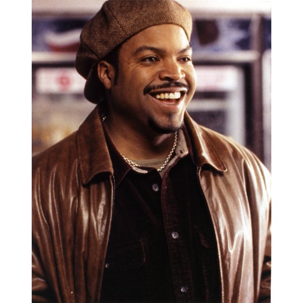 Ice cube wearing a Leather Jacket and Brown Hat Photo Print Walmart