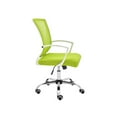 thumbnail image 2 of Modern Home Zuna Ergonomic Mesh Mid Back Office Chair, White & Lime, 2 of 10