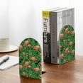 thumbnail image 5 of Picia Flamingo Pattern Wood Bookends for Shelves,Non-slip Bookends, Heavy Duty Wooden Bookend Support,1 Pair, 5 of 8