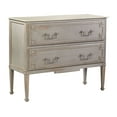 thumbnail image 2 of Dover Traditional Two Drawer Accent Chest, Distressed Gray, 2 of 6