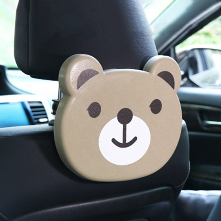 Foldable Car Headrest Tray Car Seat Plate Cup Holder Cartoon Animal  Foldable Car Backseat Tray With Hook For Card Drinks