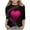 Black A7, variant on Shirts for Girls Trendy Valentine's Day Heart Ptinted Crew Neck Casual Blouses 3/4 Sleeve Tops Size 3-12