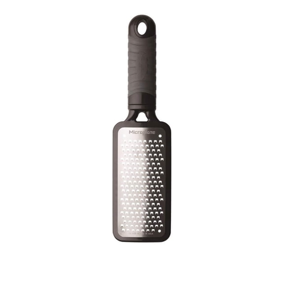 Microplane Home Series Coarse Grater - Hand-Held Paddle with Surgical-Grade Stainless Steel Blade for Cheese, Carrots, Chocolate