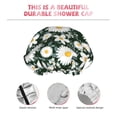 thumbnail image 5 of Disketp White Daisies And Bee Shower Caps,Reusable Shower Cap For Women, Double Layer Waterproof Hair Cap, Large Size For All Hair Lengths,For Girls Spa Home Salon Use, 5 of 9