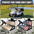 thumbnail image 5 of Yuyamidu Eagle Golf Cart Seat Covers 2 PCS 250 Years American Flag Golf Cart Seat Cushions Backrest Bottom Seat Cover for Club Car Golf Cart Accessories, 5 of 8