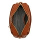 thumbnail image 5 of Bandolera FashionPuzzle, tamaño pequeño, con triple cremallera, color marrón, 5 of 6