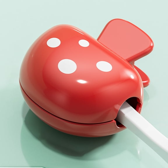 Eespoir Mushrooms Toothbrush Holders Travel Toothbrush Cover, Cute Toothbrush Protector Cap, Bathroom Toothbrush Case, For Dust Prevention, Family Trip, Gym Bag(Red)