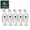 White, variant on 5-Pack Ultra-Bright Fish Trap Lamp, LED Underwater Fishing Light Lures, Deep Drop Fish Attractor Lamp for Saltwater & Freshwater Fishing, 600m Depth