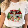 thumbnail image 1 of Camisetas estampadas de Papá Noel para mujer, camiseta de Navidad y Año Nuevo de los años 90, ropa femenina, Tops estampados, camiseta gráfica de dibujos animados a la moda para mujer, 1 of 5