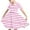 Pink, variant on Odeerbi Toddler Girls Summer A-Line Dress Cute Striped Swing Dress Toddler Kids Short Sleeve Stretchy Dress Toddler Girls Clothes