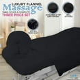 thumbnail image 5 of Body Works Linen Luxury Cotton Massage Table Cover Set w/Fitted & Flat Sheet, Black (3 Piece), 5 of 9