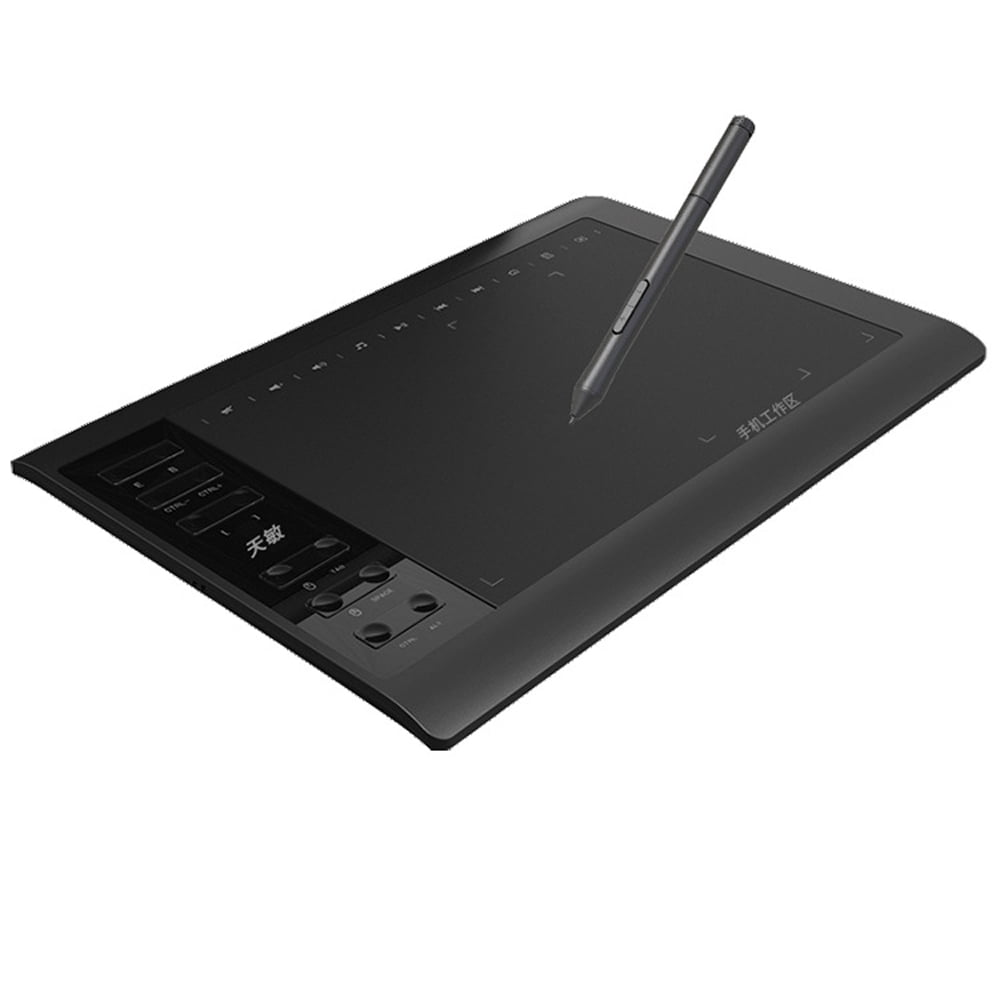 10in Professional Graphic Tablet 8192 Levels Digital Drawing Tablet